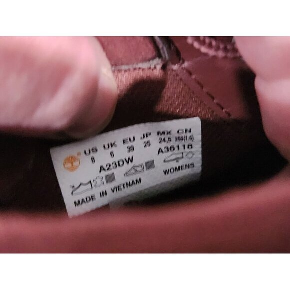 EUC Timberland Dausette Burgundy Nubuck Ankle Sneaker Boots/Sz. 8 - Picture 10 of 10